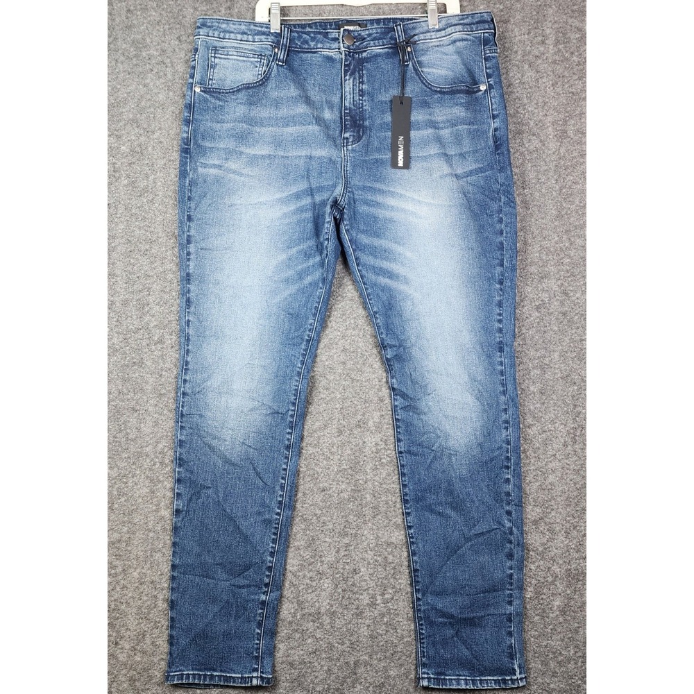 Fashion Nova Men‎ Roman Skinny Jeans Mens 40 Blue Medium Wash RH1114181